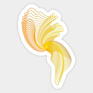 america map echo Sticker